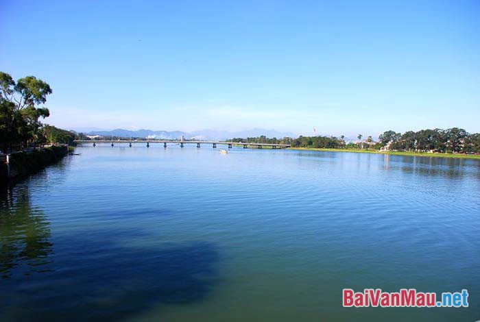 Tranh vẽ dòng sông quê hương Việt Nam đẹp