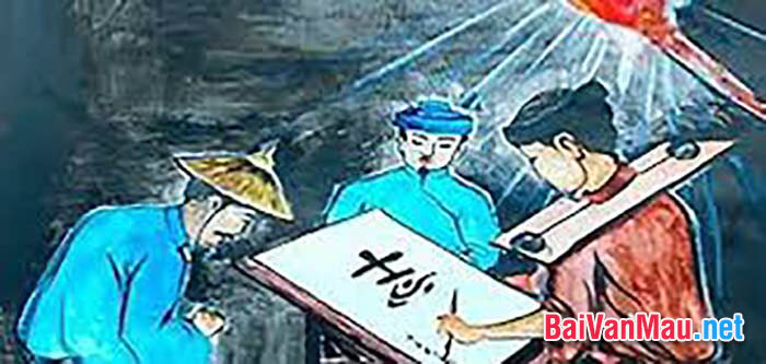 Phân tích cảnh cho chữ trong Chữ người tử tù của Nguyễn Tuân